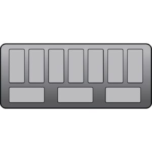 Crystal Venus Elegante 10 Pan Ice Cream Display Counter VenusEle46