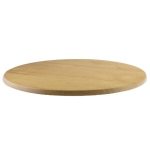 Werzalit Pre-drilled Round Table Top Oak Effect 700mm