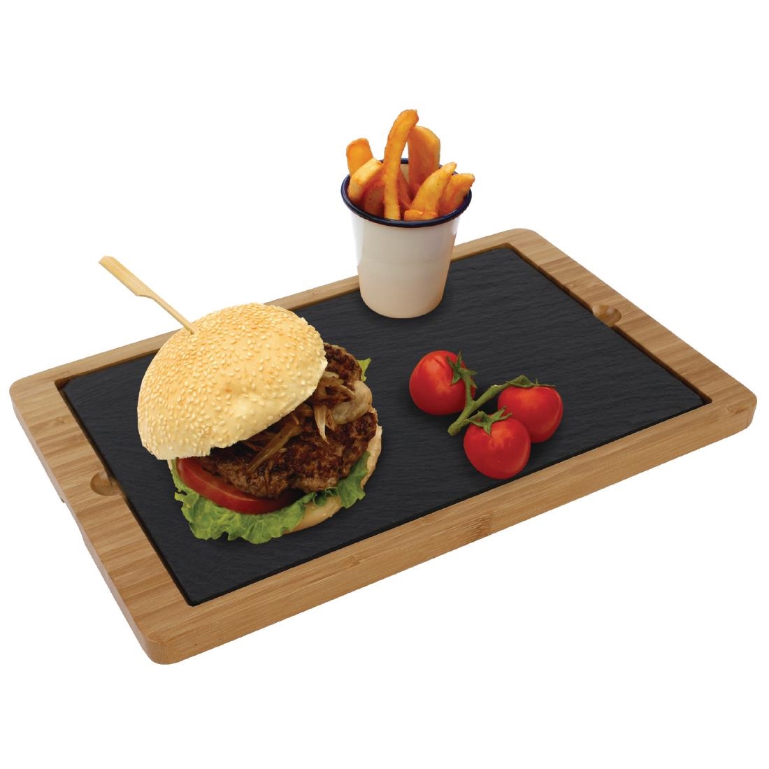 Olympia Smooth Edged Slate Platters 280 x 180mm (Pack of 2) - Image 6