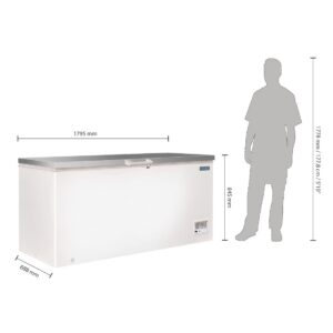 Polar G-Series Chest Freezer with Stainless Steel Lid 516Ltr