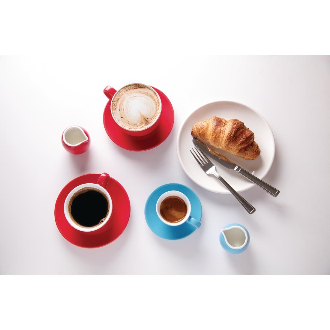 Olympia Cafe Milk Jug Red 70ml (Pack of 6) - Image 4