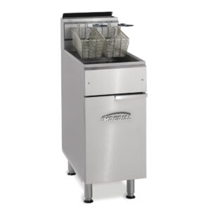 Imperial Single Tank Twin Basket Free Standing Natural Gas Fryer IFS-40-OP