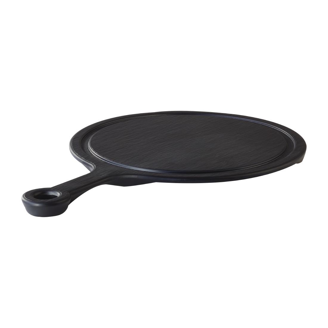 APS Slate Melamine Handled Platter 230 mm - Image 2