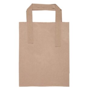 Fiesta Green Recycled Brown Paper Carrier Bags Small (Pack of 250)