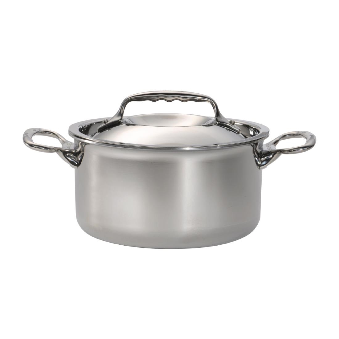 DeBuyer Affinity Stainless Steel Stew Pan With Lid 28 cm - Image 2