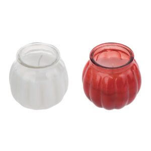 Olympia Pumpkin Jar Candle Red (Pack of 12)