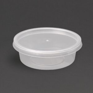 Fiesta Plastic Microwavable Deli Pots 50ml / 1.75oz (Pack of 100)