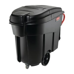 Rubbermaid Mega Brute Mobile Waste Collector Black 450Ltr