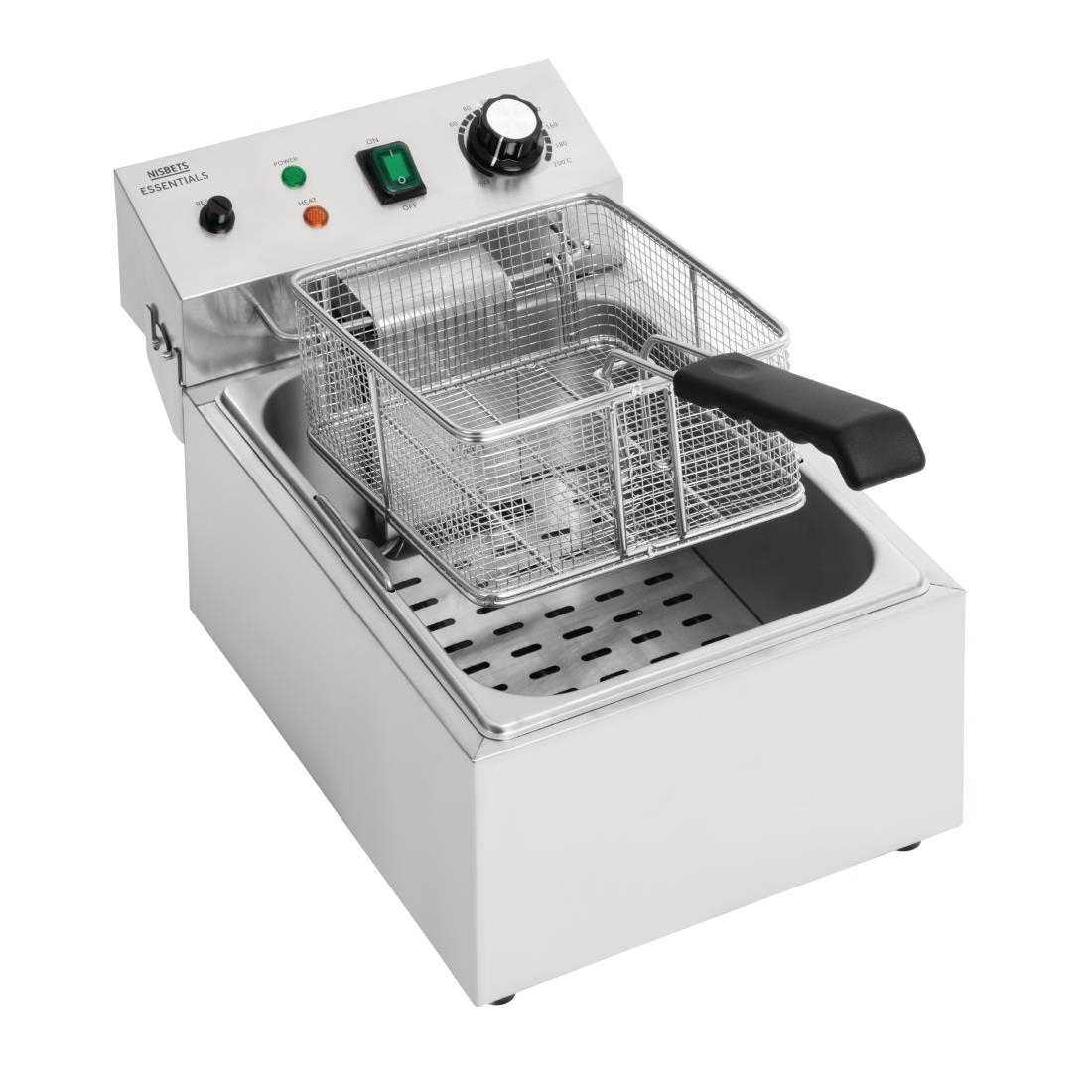 Nisbets Essentials Single Tank Electric Fryer - Image 2
