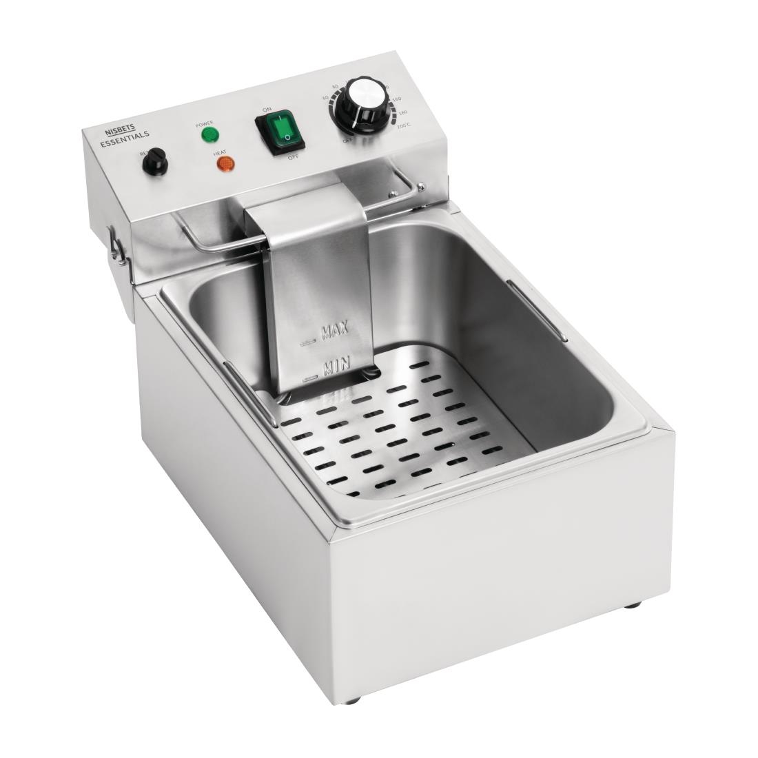 Nisbets Essentials Single Tank Electric Fryer - Image 3