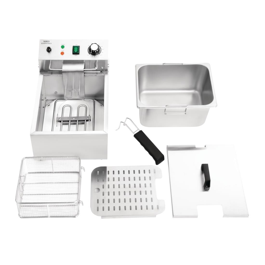 Nisbets Essentials Single Tank Electric Fryer - Image 8