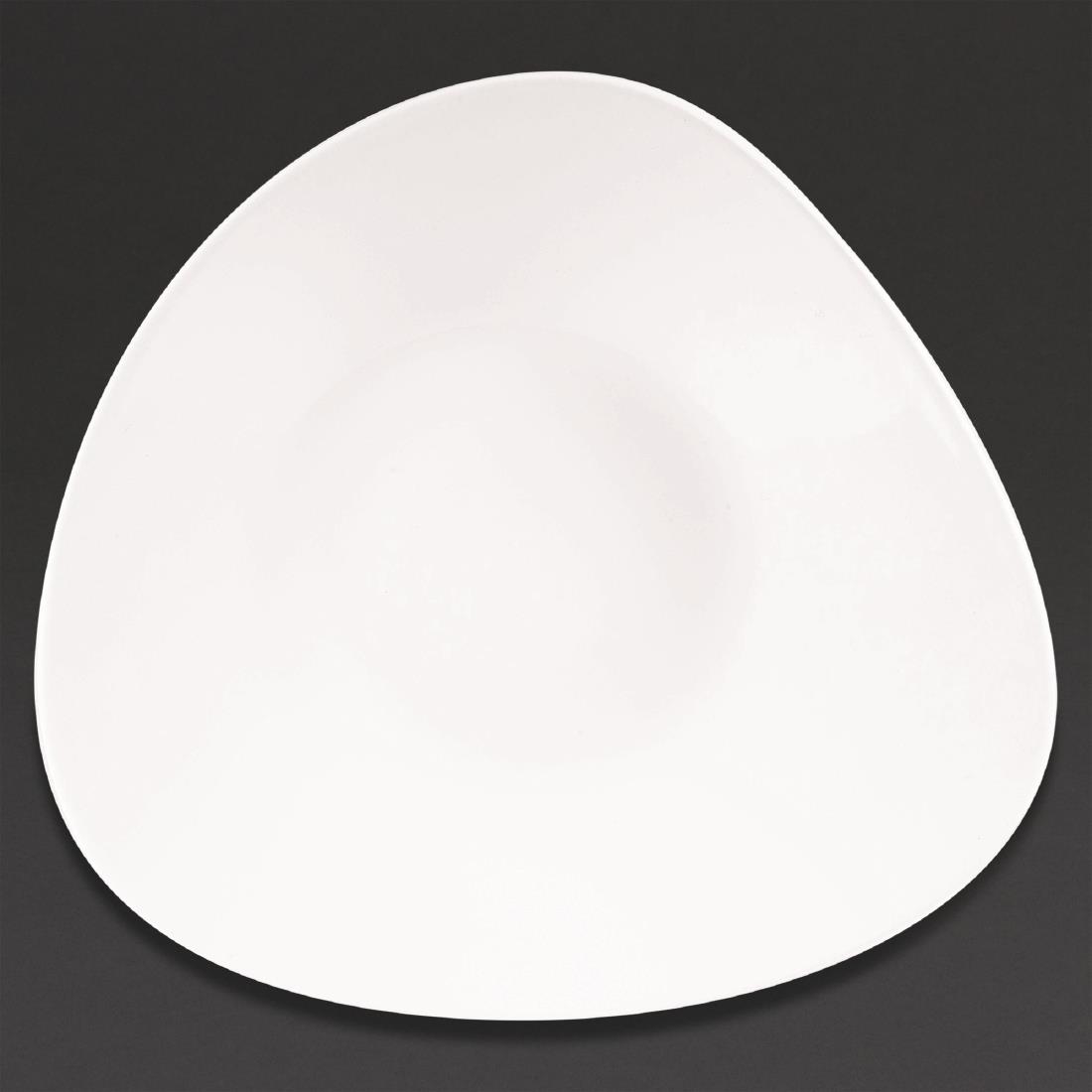 Churchill Lotus Triangular Shallow Bowls White 278mm (Pack of 12) - Image 4