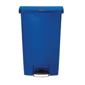 Rubbermaid Slim Jim Step on Bin Front Pedal 68Ltr Blue