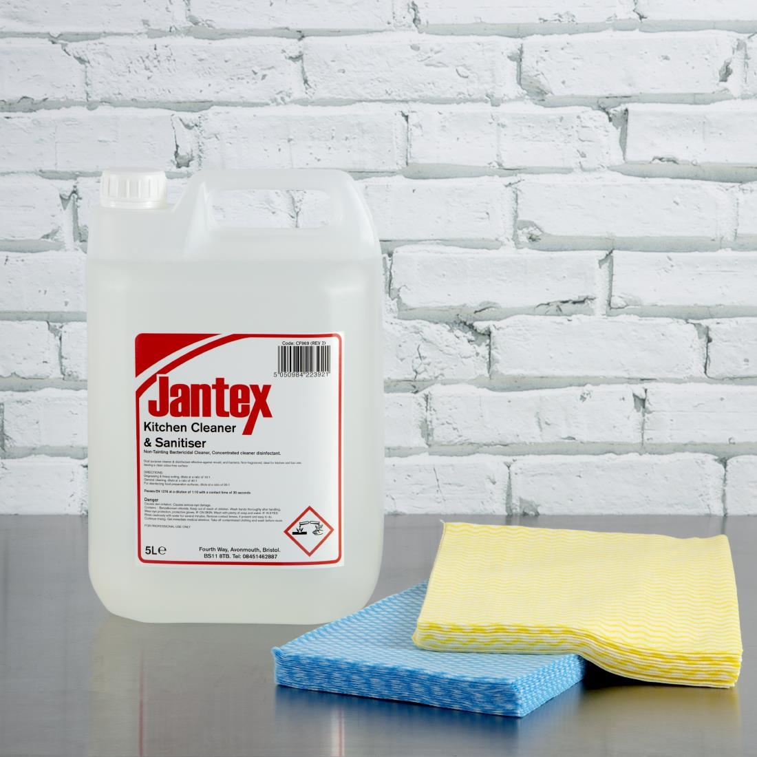 Jantex Kitchen Cleaner and Sanitiser Concentrate 5Ltr (Twin Pack) - Image 4
