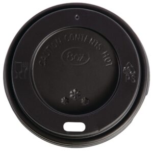 Fiesta Disposable Coffee Cup Lids Black 225ml / 8oz (Pack of 50)