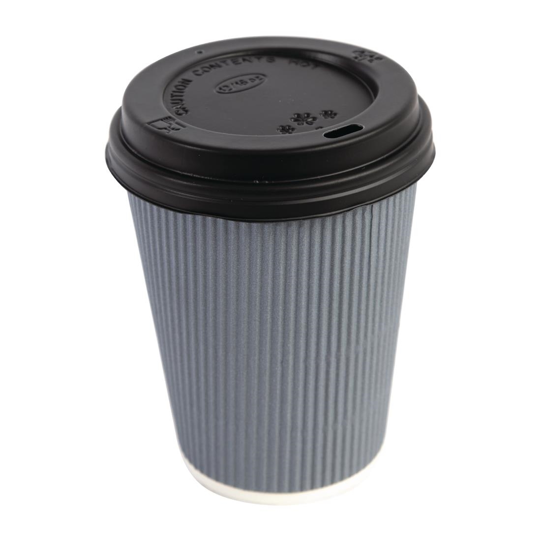 Fiesta Disposable Coffee Cup Lids Black 340ml / 12oz and 455ml / 16oz (Pack of 50) - Image 6