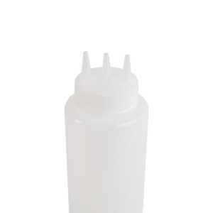 Vogue Clear 3 Nozzle Squeeze Bottle 36oz