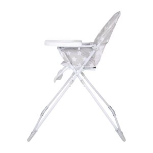 Bolero Foldaway Padded High Chair White & Grey Single