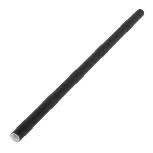 Fiesta Green Compostable Paper Cocktail Stirrer Straws Black (Pack of 250)