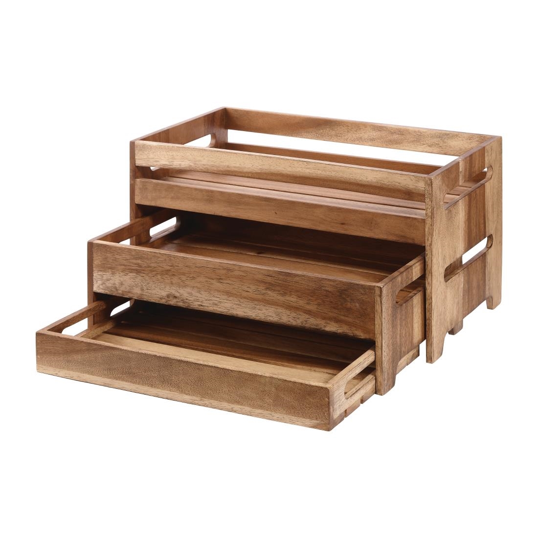 Churchill Wood Large Rustic Nesting Crate - Image 2