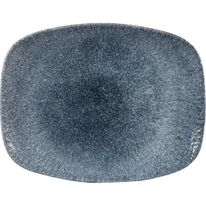 Churchill Studio Prints Raku Rectangular Plate Topaz Blue 261mm (Pack of 12)