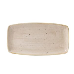 Churchill Stonecast Oblong Plate Nutmeg 350x185mm  (Pack of 6)