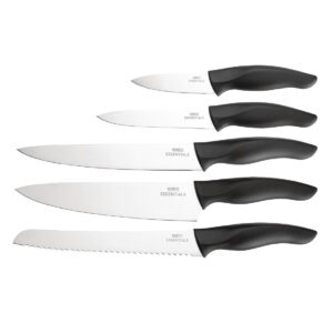 Nisbets Essentials Knife Block and Knives Set
