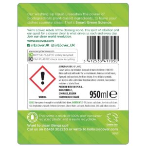 Ecover Lemon and Aloe Vera Washing Up Liquid Concentrate 950ml