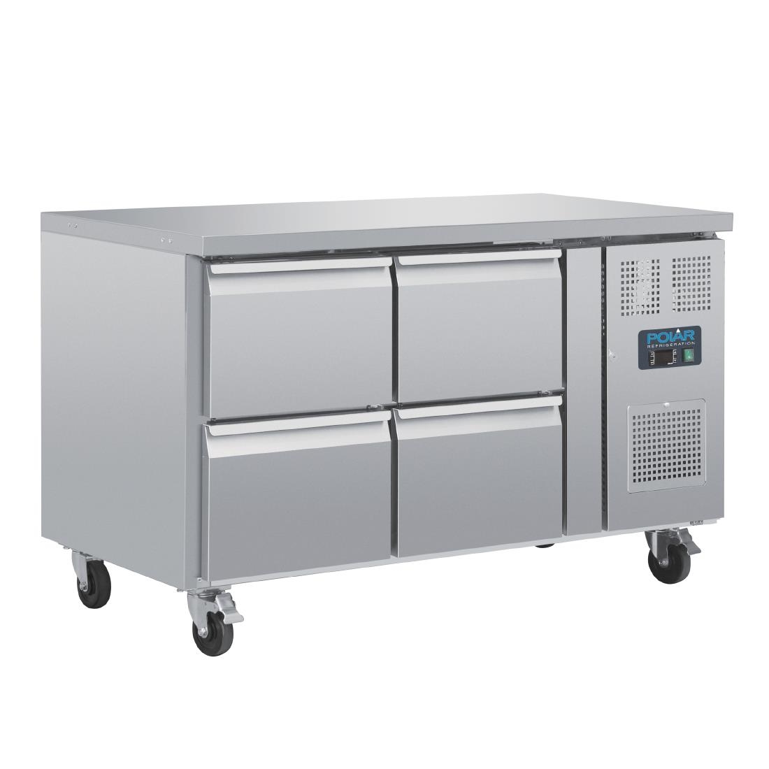Polar U-Series Four Drawer Gastronorm Counter Fridge - Image 4