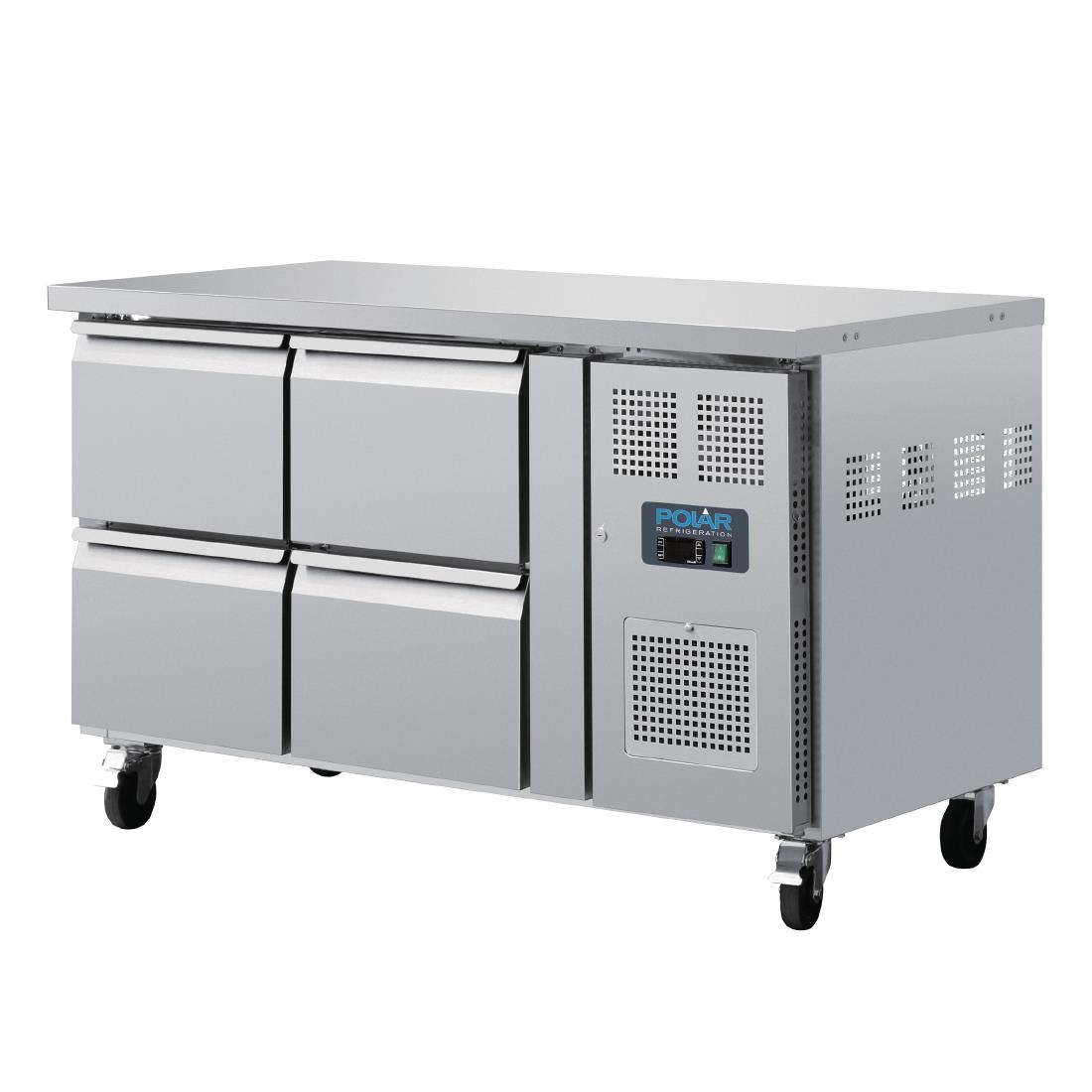 Polar U-Series Four Drawer Gastronorm Counter Fridge - Image 2