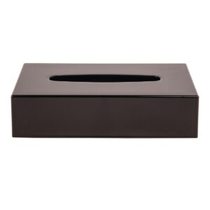 Black Rectangular Tissue Holder
