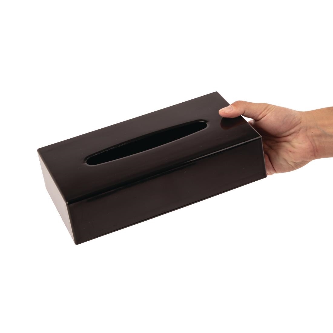 Black Rectangular Tissue Holder - Image 2