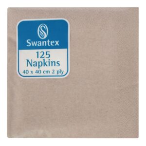 Compostable Kraft Dinner Napkins 400mm (Pack of 2000)