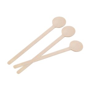 Fiesta Green Biodegradable Wooden Cocktail Stirrers 100mm (Pack of 100)