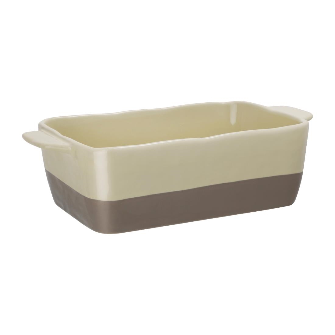 Olympia Cream And Taupe Ceramic Roasting Dish 2.5Ltr - Image 4