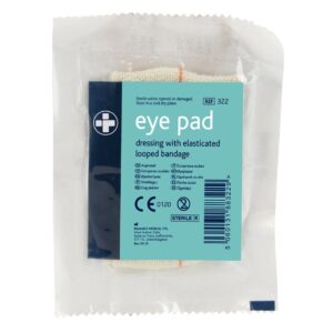 Eye Pad Dressing with Bandage Loop