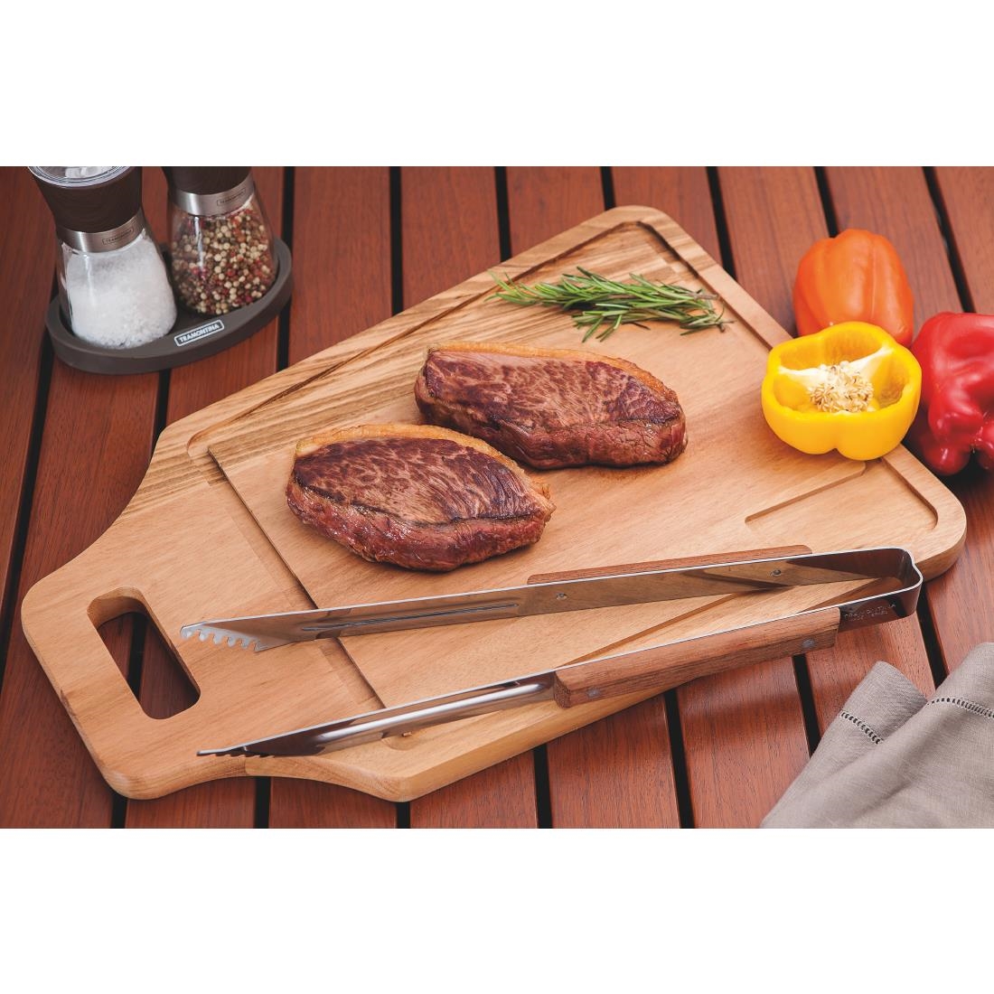 Tramontina Churrasco BBQ Meat Tongs 15" - Image 2