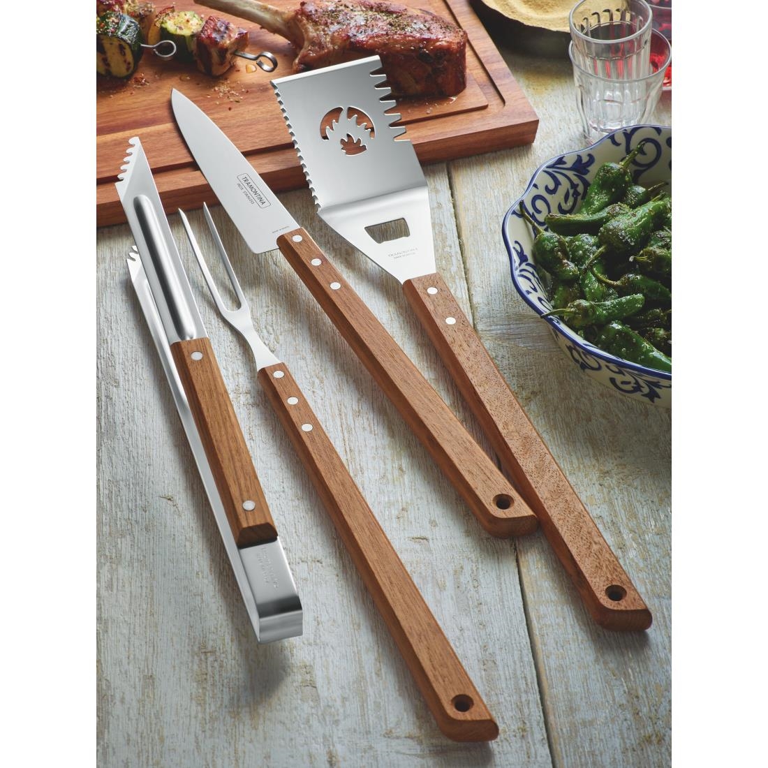 Tramontina Churrasco BBQ Meat Tongs 15" - Image 3