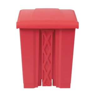 Jantex Kitchen Pedal Bin Red 65Ltr