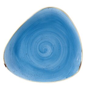 Churchill Stonecast Triangle Plate Cornflower Blue 265mm (Pack of 12)
