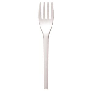 Fiesta Green Compostable CPLA Forks White (Pack of 100)