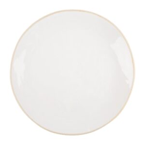Plate Studio White Waxed Edge - 9" (Box 24)