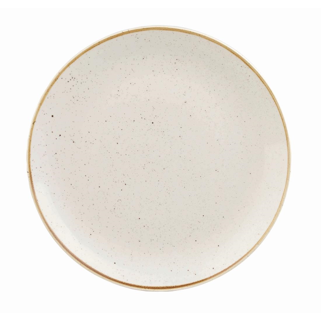 Churchill Stonecast Round Coupe Plate Barley White 260mm (Pack of 12) - Image 4