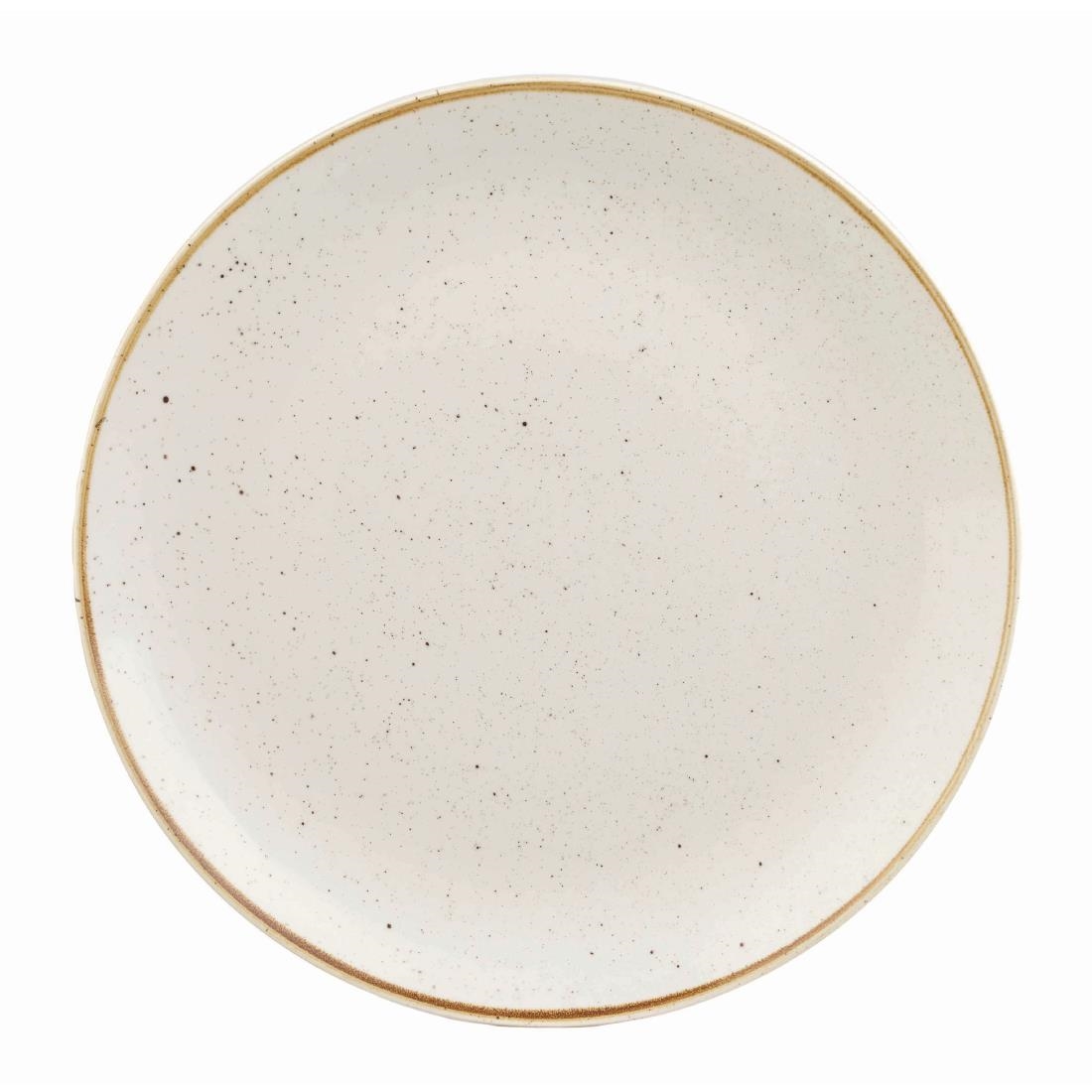 Churchill Stonecast Round Coupe Plate Barley White 165mm (Pack of 12) - Image 2