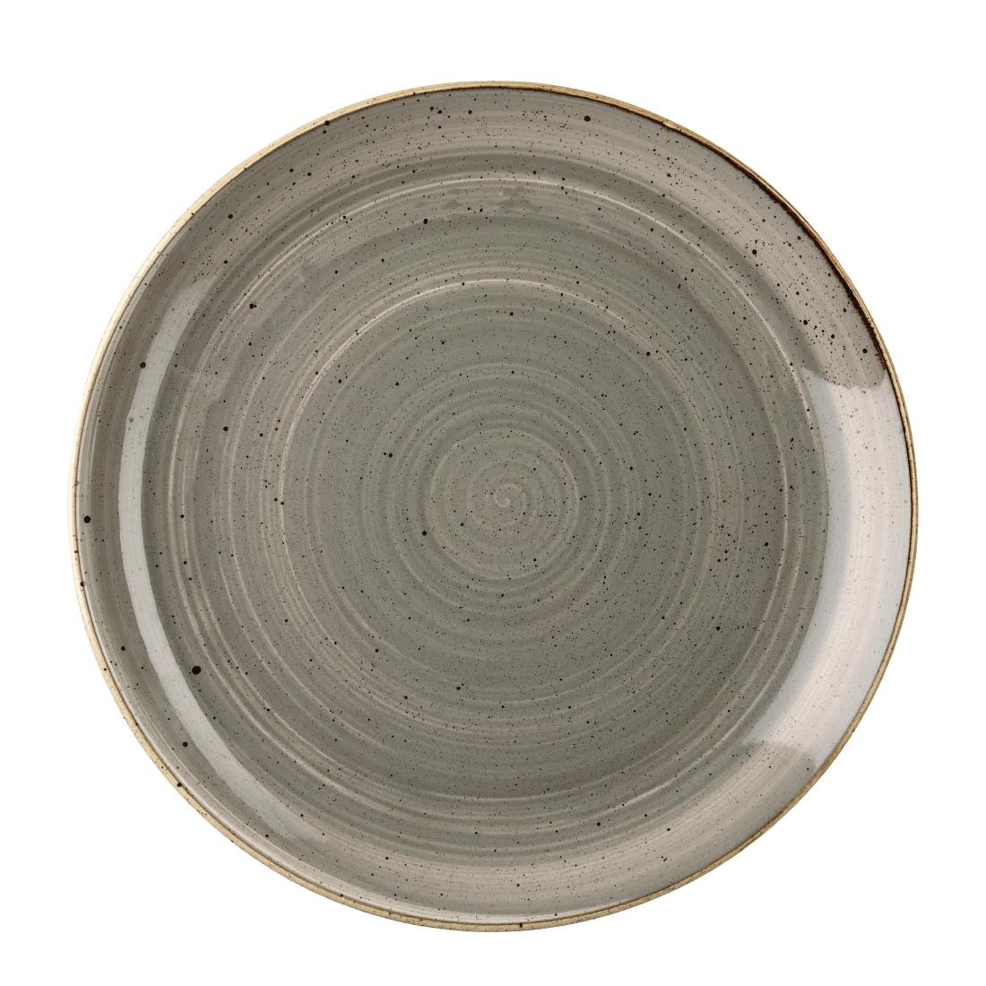 Churchill Stonecast Round Coupe Plate Peppercorn Grey 260mm (Pack of 12) - Image 2