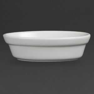Olympia Whiteware Oval Pie Bowls 145mm (Pack of 6)