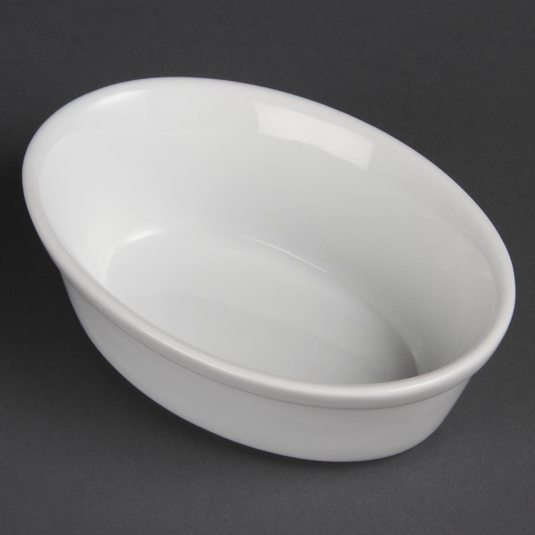Olympia Whiteware Oval Pie Bowls 161mm (Pack of 6) - Image 5