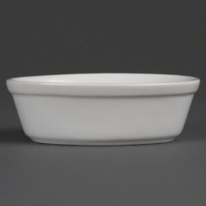 Olympia Whiteware Oval Pie Bowls 161mm (Pack of 6)