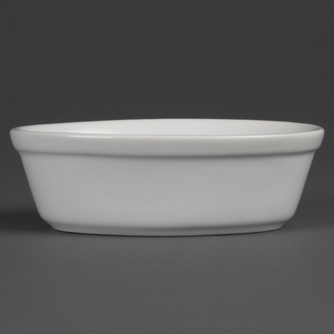 Olympia Whiteware Oval Pie Bowls 161mm (Pack of 6)