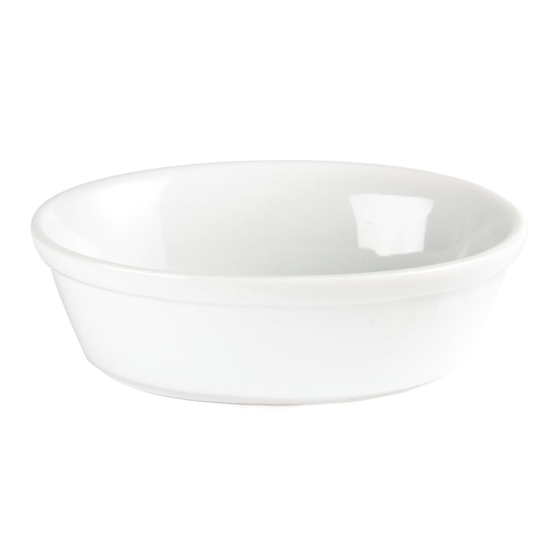 Olympia Whiteware Oval Pie Bowls 161mm (Pack of 6) - Image 3